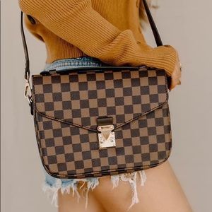 Brown Satchel Shoulder Bag